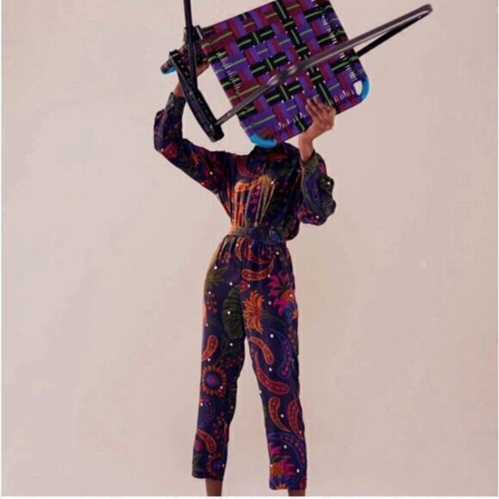 Farm Rio XSMALL multi color tapestry pants nwt